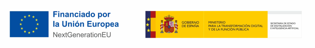 logo next generation union europea - logo ministerio para la transformación digital y de la función pública